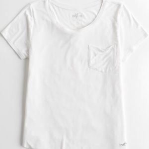 white simple tee